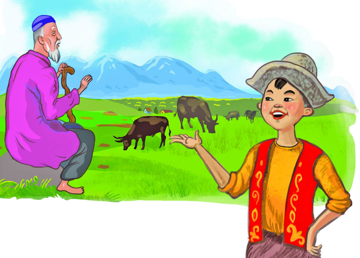 Тасқа сурет салған бала 3. Казахские иллюстрации. Казахский персонаж. Казахи рисунок. Казахские сказки.